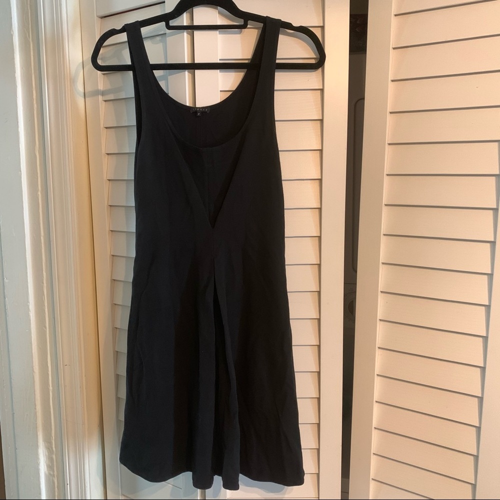 Theory Black swing dress